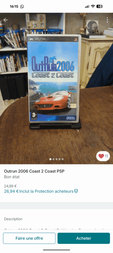 Outrun 2006 sur Vinted