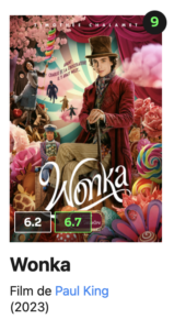Ma critique de Wonka sur Sens-Critique
