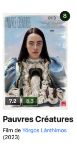 Ma critique de Pauvres Créatures sur Sens-Critique