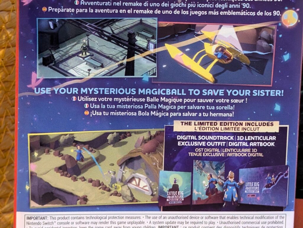 Little Big Adventure : Twinsen's Quest - Switch (Microïds - 2.21, 2024)