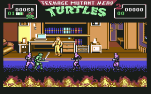 Teenage Mutant Hero Turtles: The Coin-Op! - C64 (Konami - Probe Software, 1991)