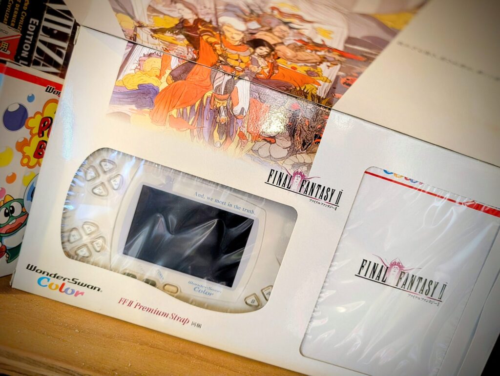 Ma console Bandaï Wonderswan Color édition Final Fantasy II ramenée du Japon