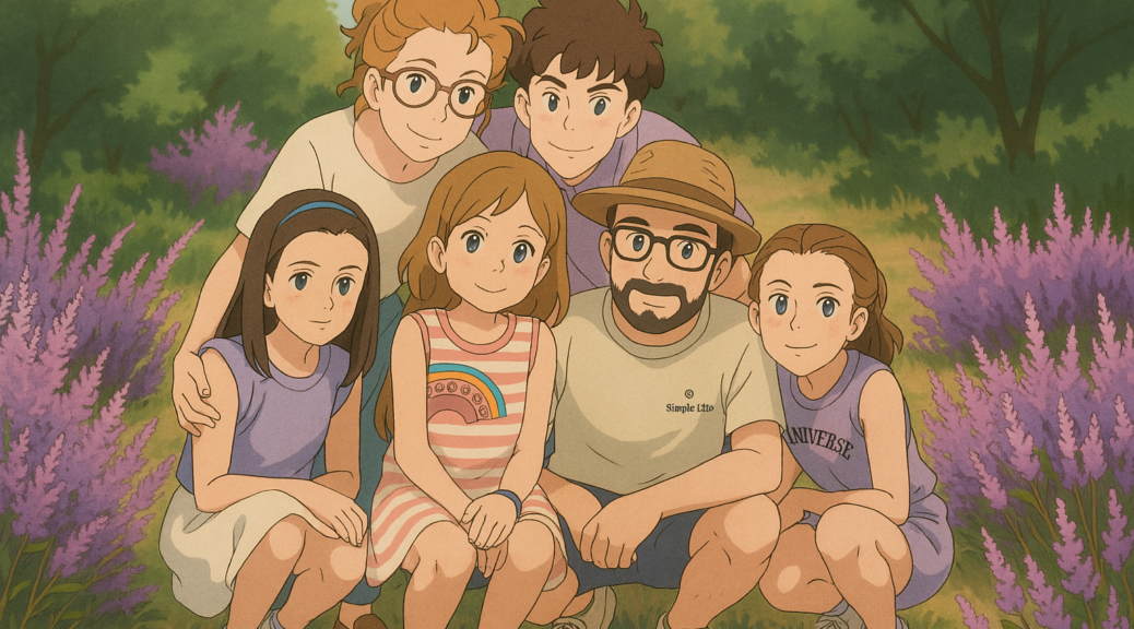 Notre famille générée par ChatGPT - © Les Mondes de Cyborg Jeff