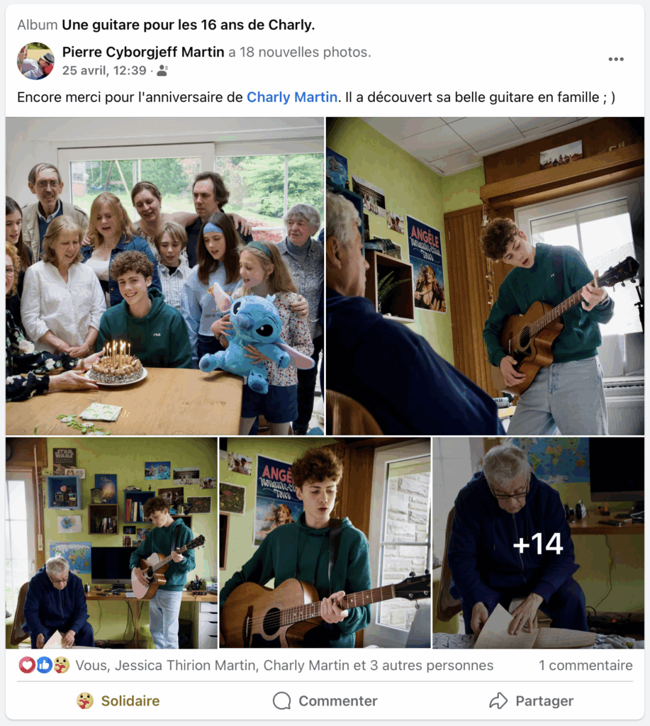 Les 16 ans de Charly en famille