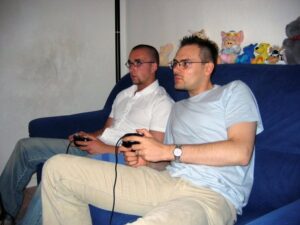 Un p'tit Mario Party avec Chris. 2004