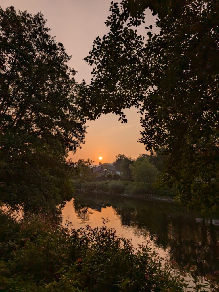 Running - Boucles de l'Ourthe - Le soleil se lève sur Tilff