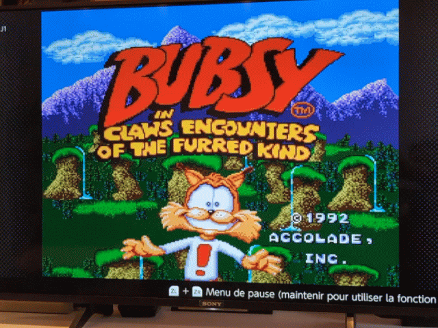 Bubsy n'est pas Sonic, il a ce petit côté cartoon américain !