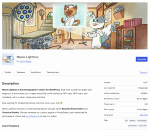 Petit bugs entre norme EXIF et PHP 8 dans le plugin Meow Lightbox
