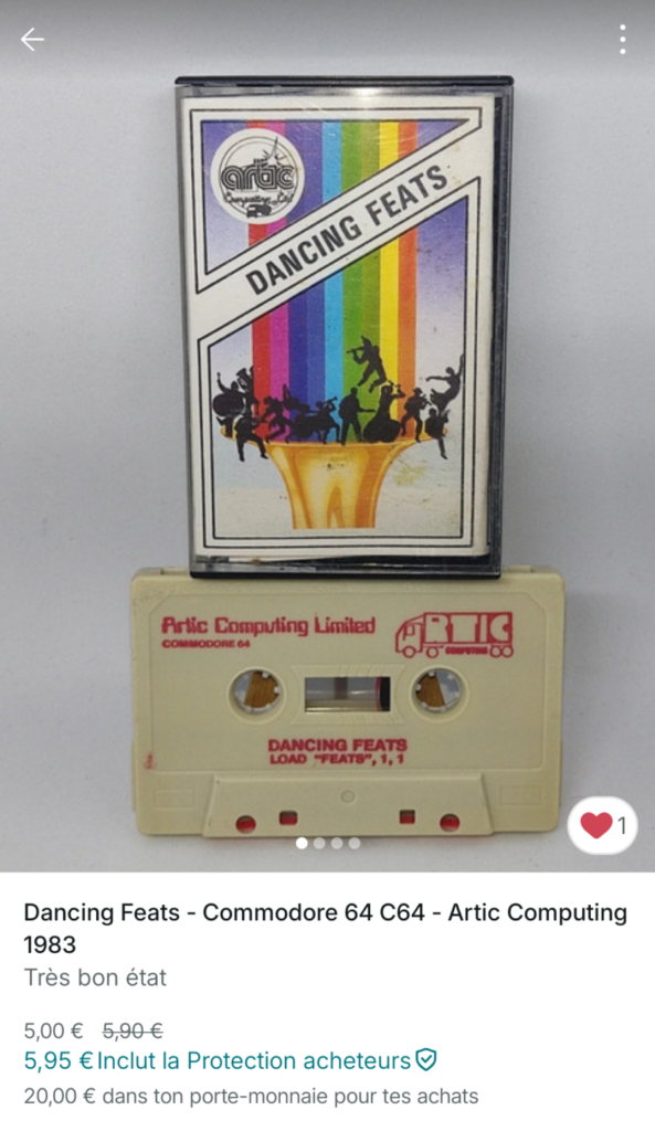 Dancing Feat sur C64 vendu sur Vinted