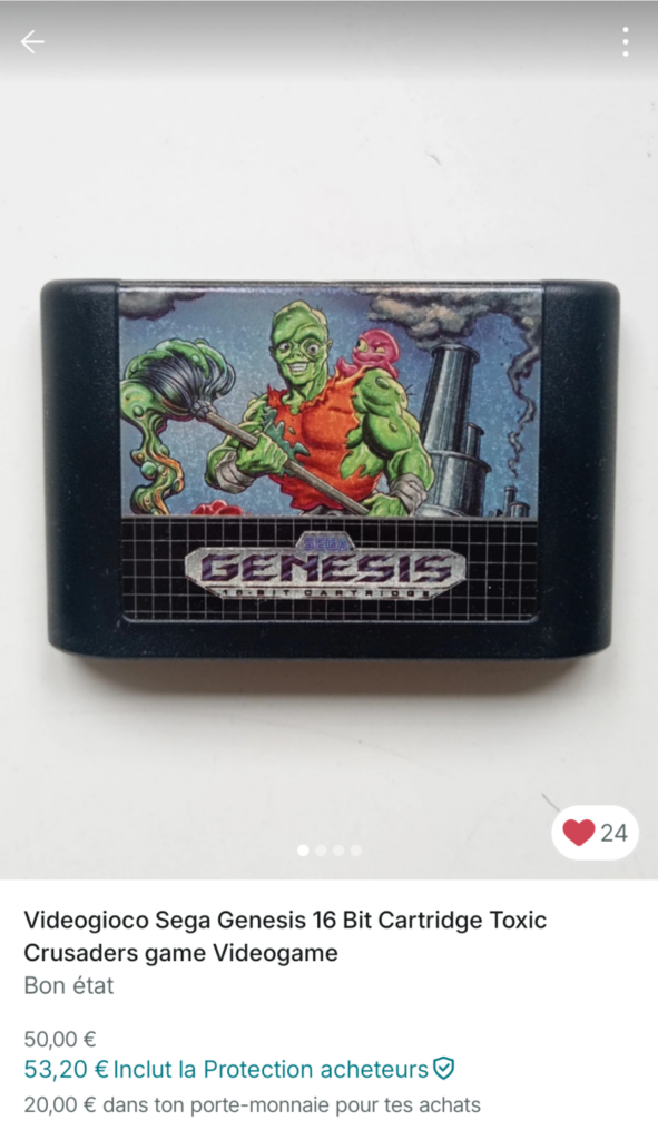 Toxic Crusader MEga Drive vendu sur Vinted