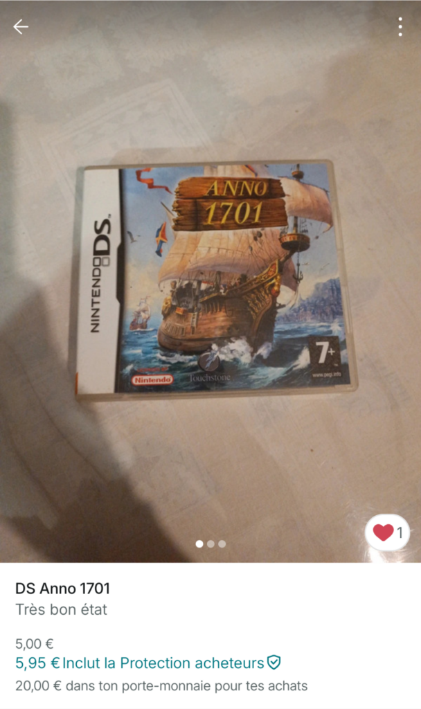 Anno 1701 DS sur Vinted