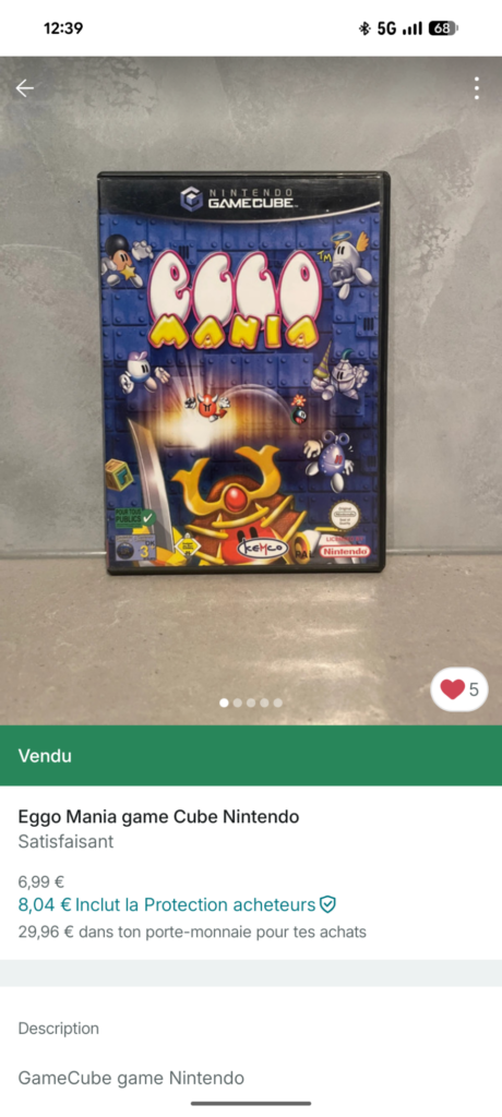 Eggo Mania - Game Cube vendu sur Vinted