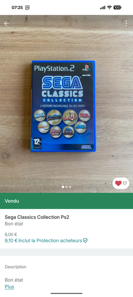 SEGA Classic Collections - PS2 vendu sur Vinted