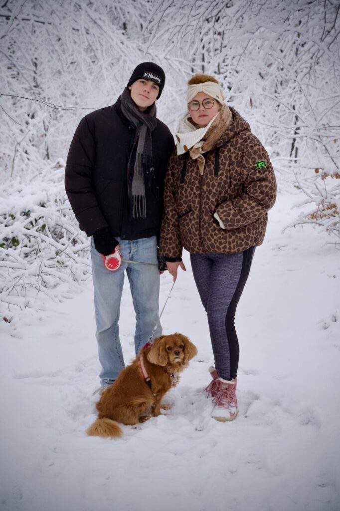 En promenade sur les hauteurs d'Esneux dans le blanc de la neige. ©LMDC, 2026