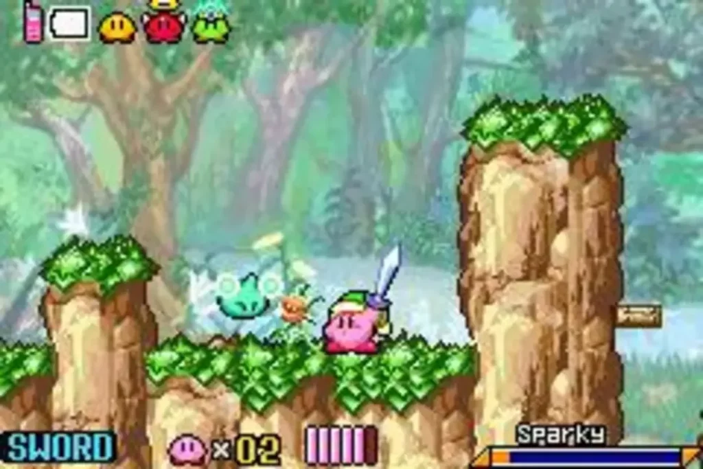 Kirby & the amazing mirror / Hoshi no Kirby : Kagami no Daimeikyu (Nintendo - Flagship - HAL, 2004)