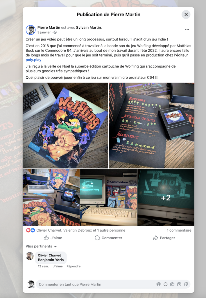 J'ai reçu mon édition de Wolfling !