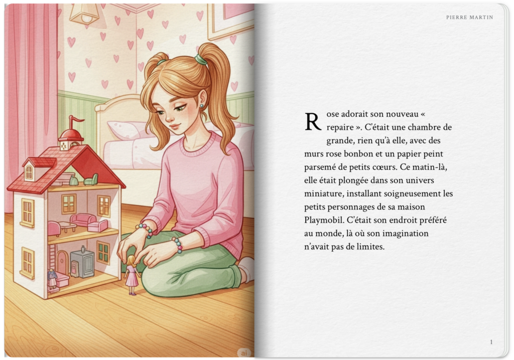 Le sanctuaire de Rose - livre pour enfant imaginé avec StoryBook Gemini - ©LMDC, 2026