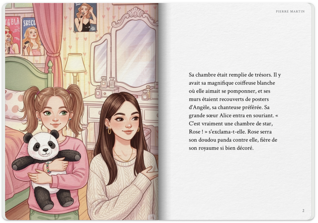 Le sanctuaire de Rose - livre pour enfant imaginé avec StoryBook Gemini - ©LMDC, 2026
