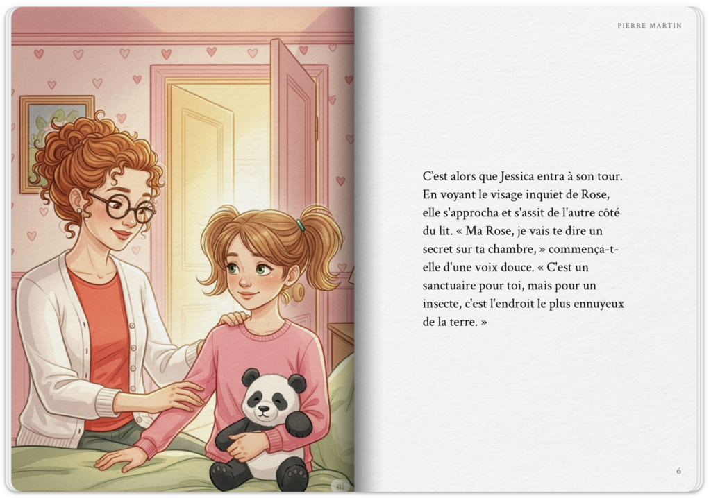 Le sanctuaire de Rose - livre pour enfant imaginé avec StoryBook Gemini - ©LMDC, 2026
