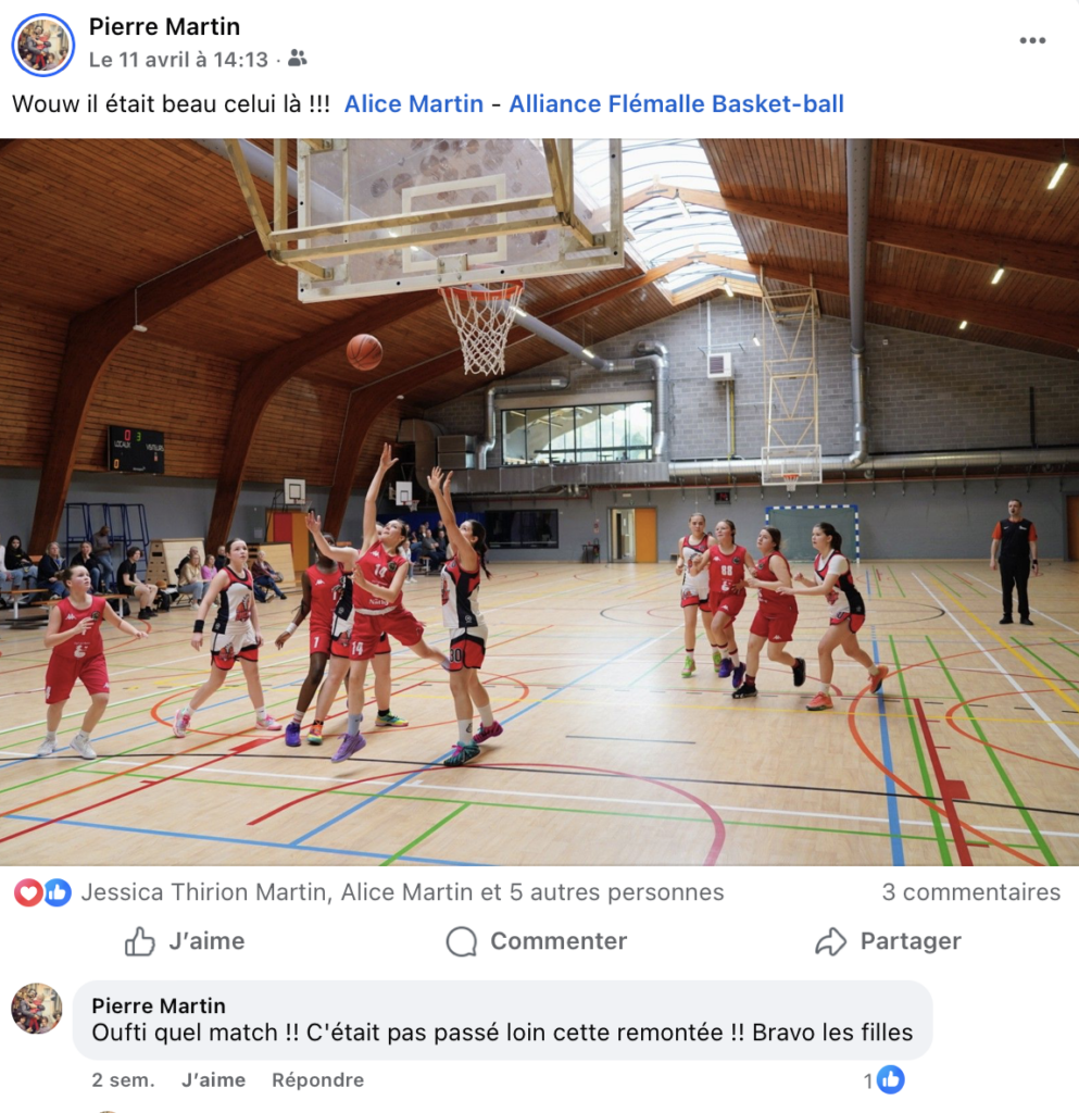 Puis un très beau match contre Ninane pour Alice