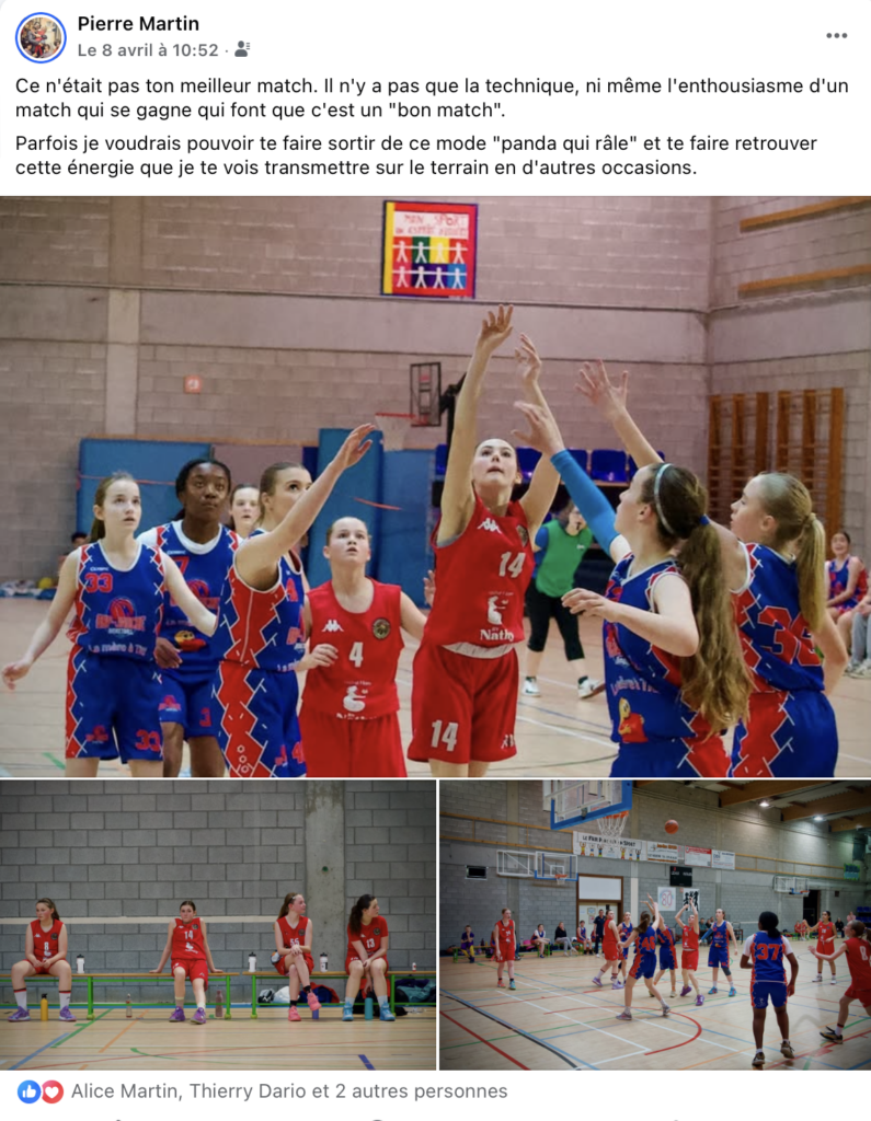 Match contre Orp Jauch pour Alice en U16