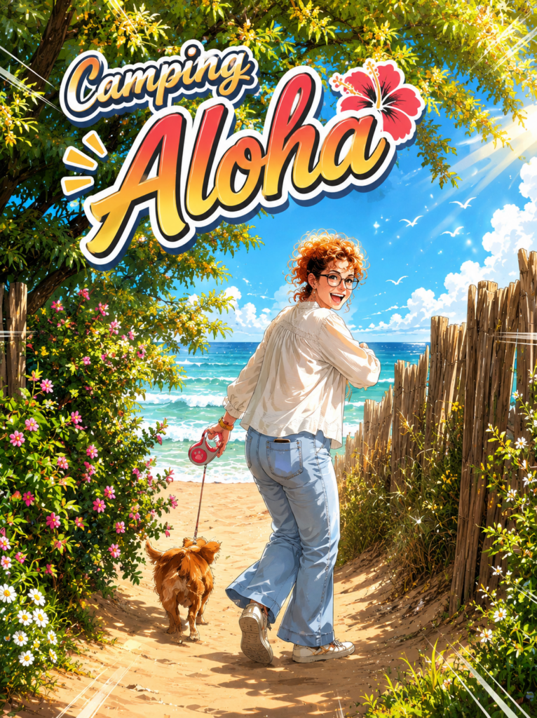 Nos vacances au camping Aloha - généré par ChatGPT - ©LDMC, 2026