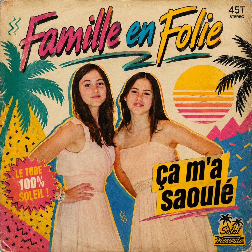 Premier essaie de la pochette avec Alice & Juliette comme modèle