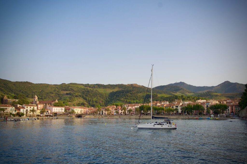Vacances dans les Pyrénées orientales - Petite balade hier en mer au soleil couchant - Colioure - ©LMDC, 2026
