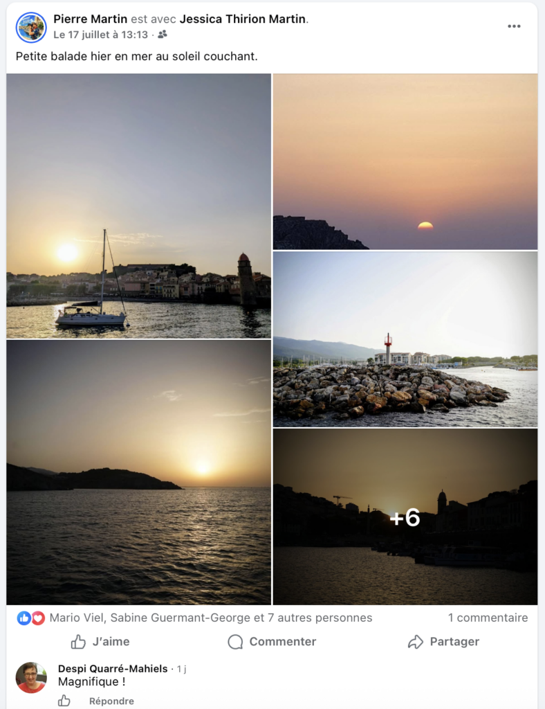Balade en mer jusqu'à Collioure