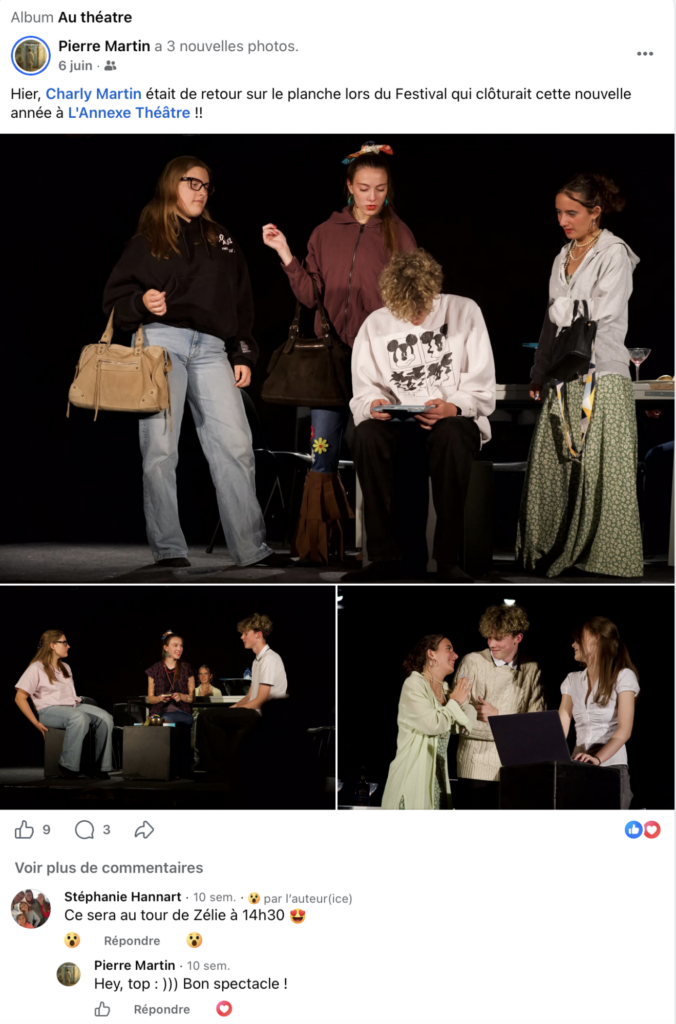 Spectacle de théatre avec Charly à l'Annexe