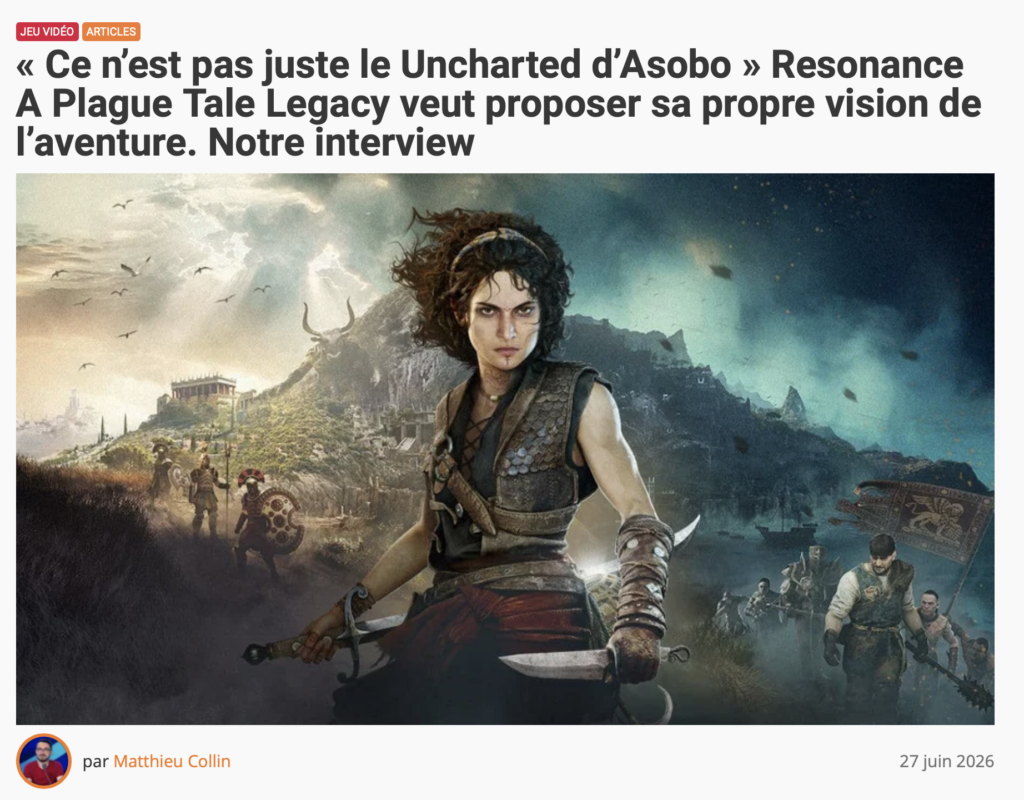 « Ce n’est pas juste le Uncharted d’Asobo »