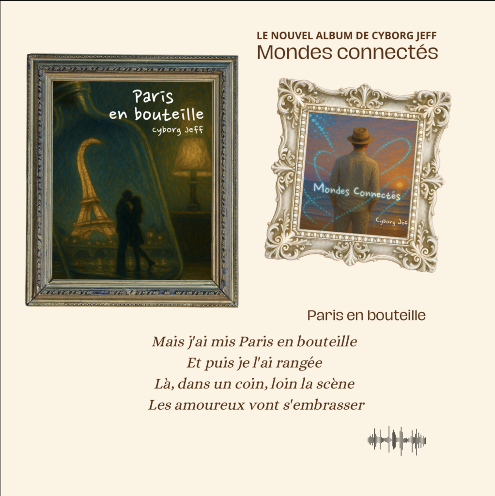 Promo album - Cyborg Jeff - Mondes connectés - Paris en bouteille